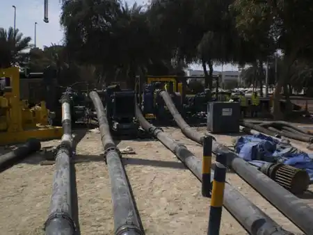 Sykes 12” pump – capable of pumping water at flow rates up to 375 l/s