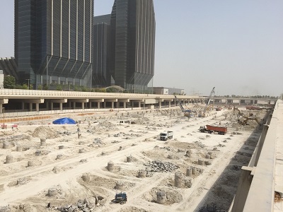 Al Maryah Island AUH - Copy Deep well dewatering system for construction of a mall in Abu Dhabi