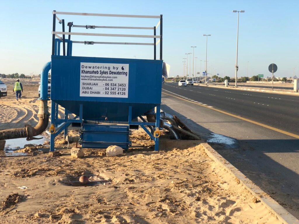 de-silting settlement tank Khansaheb Sykes Silt Away in Operation in Abu Dhabi