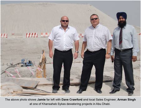 Jamie far left with Dave Crawford and local Sales Engineer, Arman Singh Jamie far left with Dave Crawford and local Sales Engineer, Arman Singh
