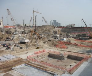 Deep wells at a building site-800